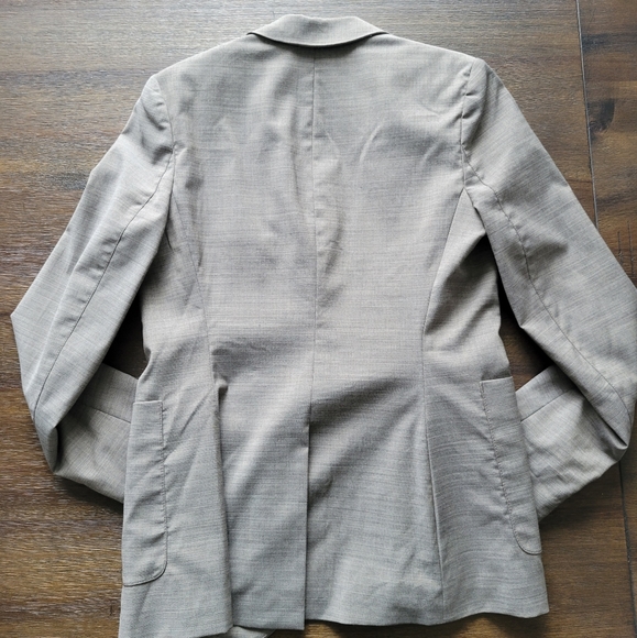 Aritzia Talula Woven Wool Grey Blazer - Size 6 - Picture 6 of 12